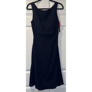 Bari Jay Wmns Navy Blue Cross Back Formal Dress New With Tag MSRP $199